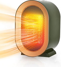 Calefactor, 1200W Calefactor bajo Consumo, Ventilador eléctrico, Calentador de Cerámica Silencioso, Calentador Portátil Pequeño, Protección Contra Sobrecalentamiento e Inclinación