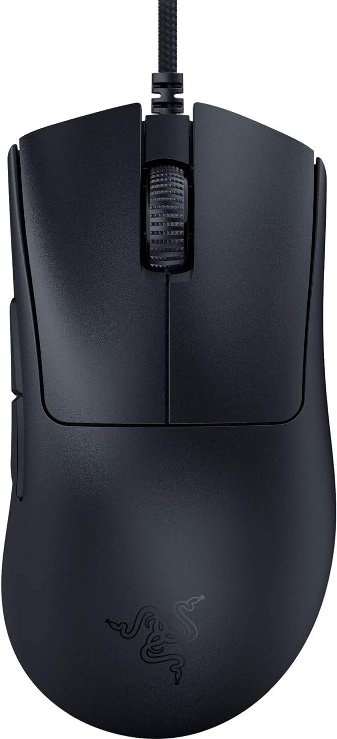Razer DeathAdder V3 - Ratón Ergonómico para Deportes Electrónicos (Diseño Ligero De 59g, Sensor Óptico De 30K, Interruptores Ópticos de Ratón Gen-3, Tecnología Hyperpolling De 8000 Hz) Negro