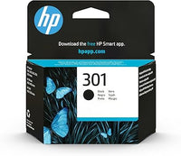 HP 301 CH561EE, Negro, Cartucho de Tinta Original, Compatible con Impresoras de Inyección de Tinta HP DeskJet 1050, 2540, 3050, OfficeJet 2620, 4630, ENVY 4500, 5530