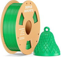 DEEPLEE PETG Rapid 1.75 mm, Bobina 1 kg Verde. Velocidad 600 mm/s y Alta Resistencia al Impacto. Compatible con Impresoras FDM.