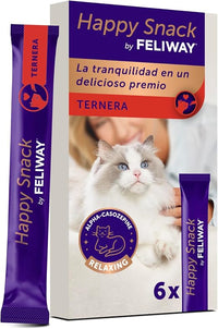 Happy Snack by Feliway Gustosi snack calmanti para gatti, 6 stick