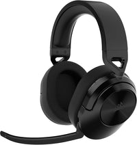 Corsair HS55 Inalámbrico CORE Auriculares Ligeros para Juegos - Micrófono Omnidireccional - Transductores de Neodimio - Alcance de Hasta 15 Metros - iCUE - PC, PS5, PS4, Nintendo Switch - Carbono