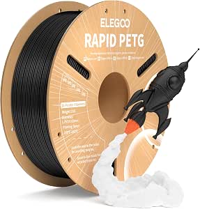 ELEGOO Filamento PETG Rápido 1.75 1KG Negro