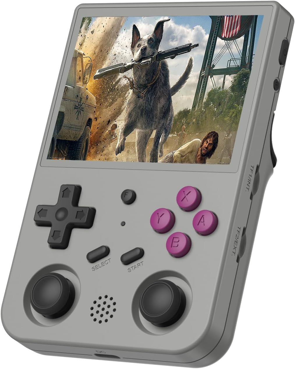 ANBERNIC Console di gioco portatile RG353V schermo IPS da 3,5 pollici 640 x 480 CPU ad alta risoluzione RK3566 Quad-Core Dual OS Android 11 e sistema Linux 2G/64G + 16G batteria 3200mAh (viola)