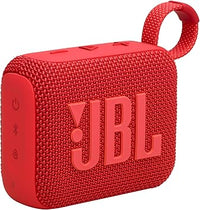 JBL GO 4, Altavoz inalámbrico portátil con Bluetooth, resistente al agua y al polvo IP67, hasta 7h de reproducción más 2h extra con Playtime Boost, rojo