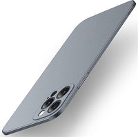 Einaily Funda ultrafina para iPhone 16, carcasa rígida de policarbonato duro mate para iPhone 16, resistente a los golpes, resistente a los arañazos, textura mate, carcasa fina, color gris
