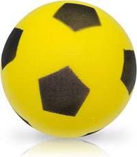 alldoro 63103 Schaumstoffball Gelb, Ø 20 cm, extra weicher Softball, Fußball für Kinder ab 0 Jahren, leise & leicht, Ball für Indoor & Outdoor