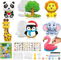 Thumbnail for WuGU Animales Figuras para Pintar Kit, Creative Kit Pintura Niños, 3D Escayola Manualidades, Kit Manualidades Niños 4 5 6 7 8 9 Años con Moldes y Accesorios, Regalo Niña 4 5 6 7 8 9 10 11 12 Años