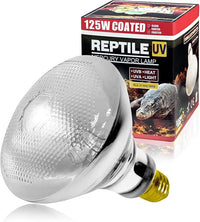 LUCKY HERP Lámpara de calor UVA UVB para terrario, 80 W, reptiles, UVA UVB, terrario, E27, lámpara UV para tortuga, gamuza, lagarto