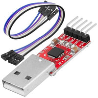 AZDelivery CP2102 USB a TTL Convertidor HW-598 para 3,3V y 5V con Cable Puente Jumper Compatible con Arduino con eBook Incluido