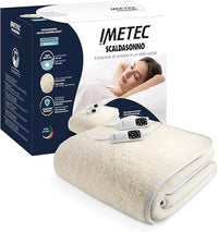 Thumbnail for Imetec Adapto - Calientacamas matrimonial 150x160 cm, 100% lana y merino, tecnología patentada, rápido calentamiento, sistema de protección Electro Block, 2 controladores con 6 niveles de temperaturas