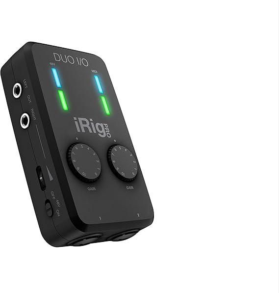 IK Multimedia iRig Pro Duo I/O - Interfaz móvil de audio/MIDI de 2 canales