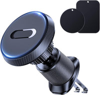 Miracase Soporte Movil Coche, 2024 [Imanes Ultrapotentes] Soporte Magnetico Movil Coche Compatible con 16 Pro MAX 15 14 13 Plus Mini, Galaxy y Más