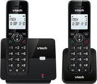 VTECH CS2001 Teléfono inalámbrico DECT de 2 teléfonos para el hogar con Bloqueador de Llamadas no deseadas, de Largo Alcance fiable hasta 300m, Identificador de Llamadas