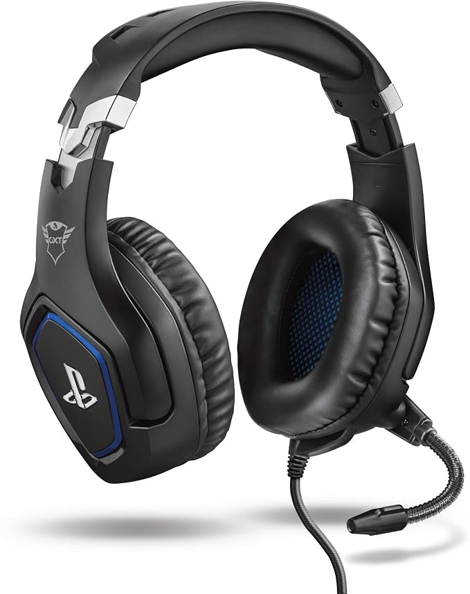 GXTrust Forze-B Cascos Gaming con Licencia Oficial para PlayStation, Negro