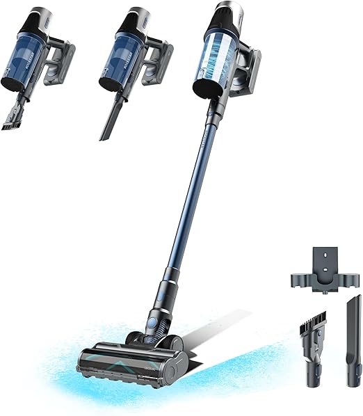 Cecotec Aspiradora Escoba sin Cable BLDC Conga Rockstar RS50. 400W, Potencia de SucciÛn 120 AW, Modo Auto, Cepillo Mixto XL, Atrapa Pelos sin Enredos, Batería 33,6V, Limpia 130m2 en Modo Eco