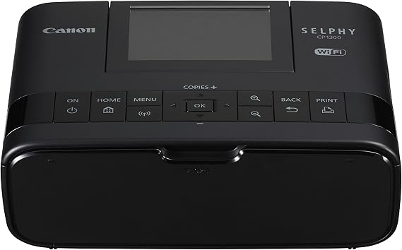 Canon SELPHY CP1300 Impresora fotográfica portátil compacta | Soporte para Fotos, collages de Fotos, Pegatinas | Impresión Directa Desde Dispositivos Inteligentes, computadoras y Tarjeta SD a través