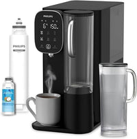 Philips Water Dispensador de Ósmosis Inversa 6500: Agua fría y Caliente purificada al Instante, filtración RO 5 en 1 Reduce >110 contamites, relación 3:1, UV-C, sin instalación, 2000 L.