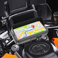 Thumbnail for Soporte Móvil para Moto con Enganche Rápido, Cargador 2.1A, Funda Impermeable con Visera - Compatible con Smartphones hasta 7.5