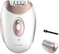 Cecotec Depiladora de Arranque Inalámbrica Bamba SkinCare Depil-action. Batería de Litio, Autonomía 40 mins, Waterproof, Cabezales Intercambiables, 2 Ajustes de Velocidad, Modo con Cable