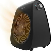 Cecotec Calefactor Eléctrico ReadyWarm 2000 Max Force Black, Termoventilador 2000 W, 2 niveles de potencia y 3 modos de funcionamiento, Sistema de seguridad de sobrecalentamiento, 20 m2