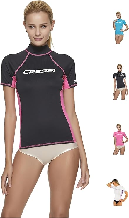 Cressi Rash Guard Lady Camiseta de protección contra erupciones, Mujer