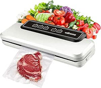 Edihome, Envasadora al Vacio, Profesional, Domestica, 110W, Fuerte Succión, Alimentos Secos, Humedos y Frescos, Incluye 10 Bolsas de Grado Alimenticio