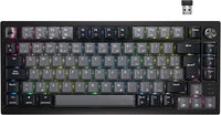 CORSAIR K65 PLUS WIRELESS 75% RGB Teclado Mecánico para Juegos Intercambiable en Caliente - Interruptores Lineales Rojos CORSAIR MLX Prelubricados - Insonorización - Teclados PBT - QWERTY ES - Negro