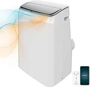 Cecotec Aire Acondicionado Portátil con Mando a Distancia, Wifi y Bomba de Calor ForceClima 14750 Cold&Warm Connected. 14000 BTU, Pantalla LED, 5 Modos, Cobertura 28-30m2