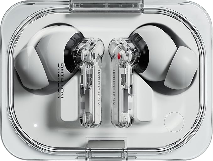 Nothing Ear (a) Auriculares inalambricos Bluetooth con Integración de ChatGPT, Cancelación de Ruido Activa, Algoritmo de Mejora de Graves y hasta 42,5 Horas de reproducción - Blanco