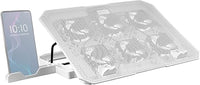 Thumbnail for Mars Gaming MNBC23, Base Refrigeradora y Stand 16”, 6 x Ventiladores Controlables con LED Azul, Stand 6 Posiciones, Soporte Smartphone, 2 USB 2.0, Blanco