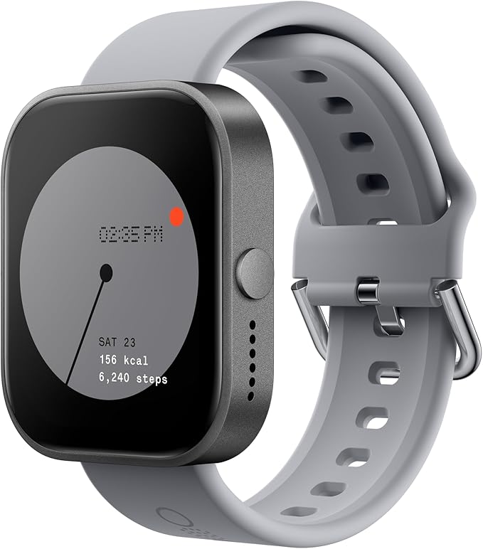 CMF by Nothing Watch Pro reloj intelligente con pantalla 1.96" AMOLED, medidor de actividad, GPS multisistema, llamada Bluetooth con reducción de ruido por AI y hasta 13 días de uso - Gris ceniza