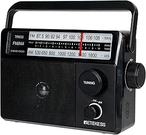 Retekess TR633 Radio Portable, Radio a Pile