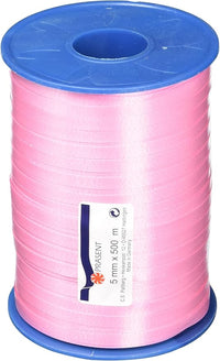 C.E. Pattberg AMERICA Ruban Paquet Cadeau rose pivoine (rose), 500 m de Bolduc pour Emballage, Bolduc Largeur 5 mm, Accessoire de Décoration & Bricolage DIY, Ruban Décoratif pour Présents, en Toute Occasion