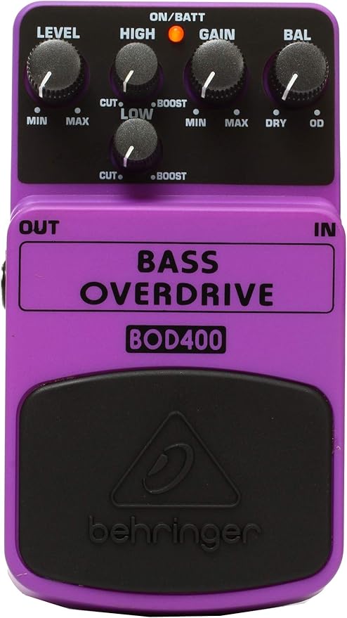 Behringer BOD400 Pedal De Efectos Overdrive Con Sonido De Válvulas
