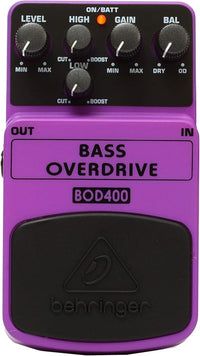 Behringer BOD400 Pedal De Efectos Overdrive Con Sonido De Válvulas