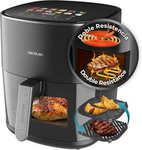 Cecotec Freidora de Aire 6,5 L Cecofry&Grill Duoheat 6500 Grill