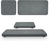 Juego de 4 alfombrillas absorbentes de agua para secar la tierra. 2 cuencos grandes y 2 pequeños con almohadilla antideslizante, papel de lija. Ideal para mostrador de cocina, debajo de plantas, baño