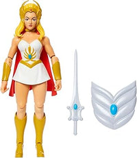 Masters of the Universe Origins Cartoon Collection She-Ra Figura de acción, heroína de 14cm inspirada en la serie de los años80, diseño detallado de la Princesa del poder y accesorios,JBM76