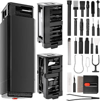 Juego de Limpieza 32 en 1 para teléfono móvil con Cepillo, Accesorios de Limpieza multifuncionales para la Limpieza de Productos electrónicos como Airpods, teclados, portátiles (Negro)
