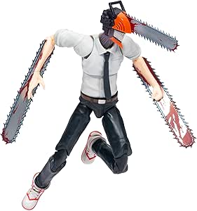 Chainsaw Man de Total Anime - Figurine de 16,5 cm avec tête et Bras permutables et Une Bouche Interchangeable