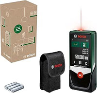 Bosch AdvancedDistance 50 C medidor láser (mide con precisión distancias de hasta 50 m, pantalla táctil, diferentes funciones de medición con asistencia integrada, en caja para e-commerce)