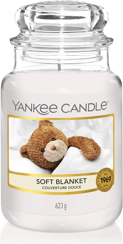 Yankee Candle vela en tarro grande, Manta cálida