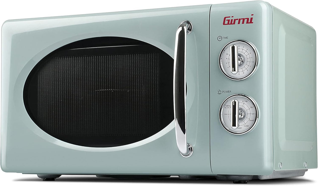 Girmi FM21 - Horno microondas combinado, diseño vintage, 20 litros, 700+800 W
