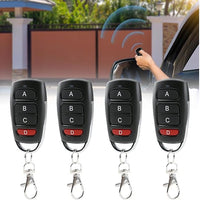 Joynine 433Mhz Mando Garaje Universal 4 Piezas, Mando Garaje Clonador con Señal Estable, Mando Puerta Garaje Universal, Mando a Distancia Garaje para Coches, Puertas de Garaje, Portones