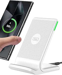INIU Cargador Inalámbrico para iPhone, 15W Fast Wireless Charger con LED