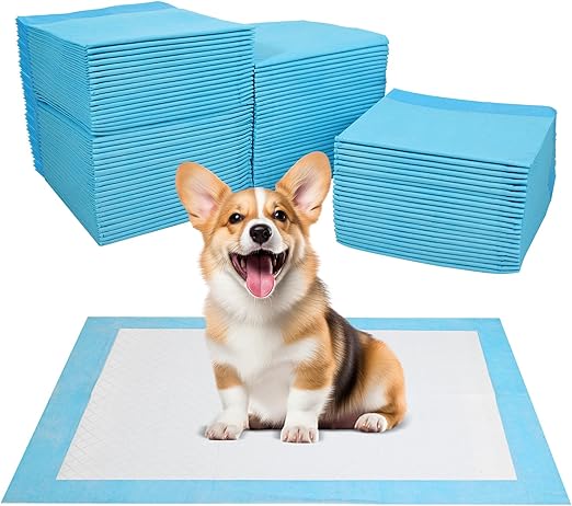 JANUIXCO 100 Unidades Empapadores Perros 33 × 45 cm - Empapadores Higiénica Desechables para Mascotas - Superficie de Secado Rápido, Transpirables
