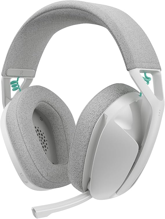 Logitech G G321 Lightspeed, Auriculares inalámbricos Bluetooth para Gaming, Comodidad y Ajuste dinámicos, micrófono de Varilla 16 kHz, PC, PS4, PS5, Nintendo Switch y Dispositivos móviles - Blanco