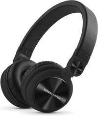 Energy Sistem Headphones DJ2 Black Mic (Auriculares Estilo DJ, Flip-Up Ear Cups, Removable Cable, Control Talk, Foldable), negro