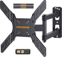 Perlegear Soporte TV de Pared Pantallas de 26-65 Pulgadas, Articulado Inclinable y Giratorio, hasta 45 kg, MAX VESA 400x400mm